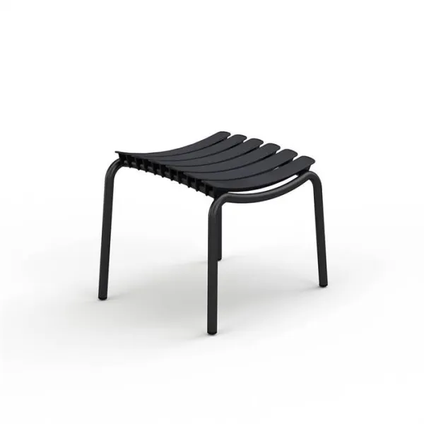 HOUE ReCLIPS fodskammel i genbrugsplast - Black